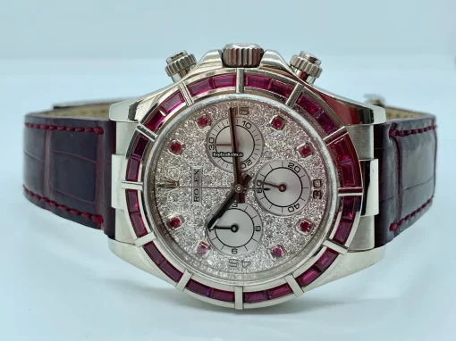 Epic Fake Rolex Daytona 16589 Caliber 4030 Automatic Movement 39mm White Gold Case Mens/unisex Watch
