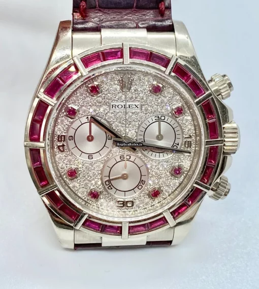 Epic Fake Rolex Daytona 16589 Caliber 4030 Automatic Movement 39mm White Gold Case Mens/unisex Watch - Image 12