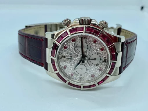 Epic Fake Rolex Daytona 16589 Caliber 4030 Automatic Movement 39mm White Gold Case Mens/unisex Watch - Image 2