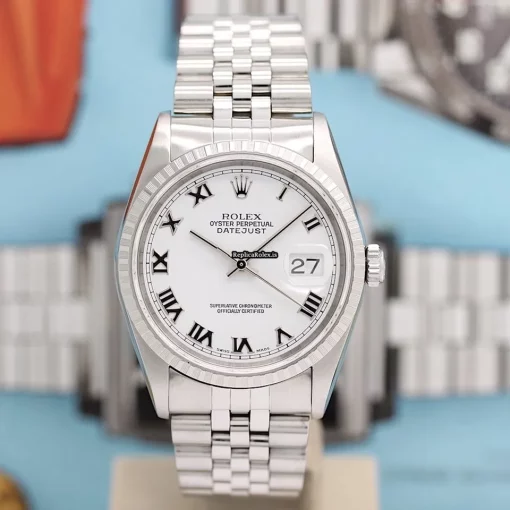 Defect Copy Rolex Datejust 16220 Caliber 3135 Automatic Movement 36x44mm Steel Case Mens/unisex Watch - Image 3