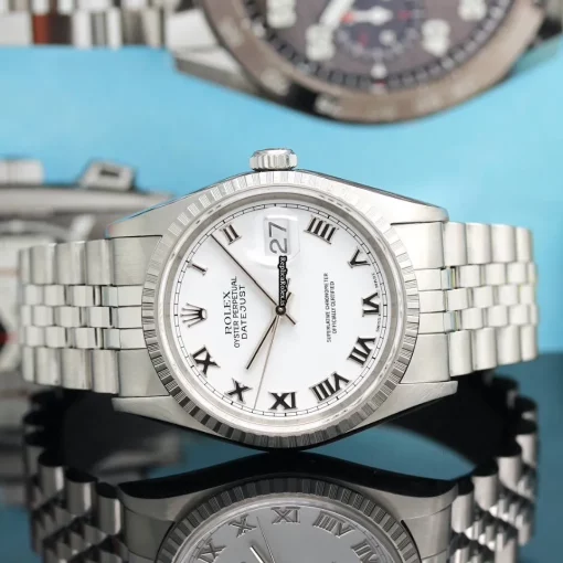 Defect Copy Rolex Datejust 16220 Caliber 3135 Automatic Movement 36x44mm Steel Case Mens/unisex Watch - Image 4