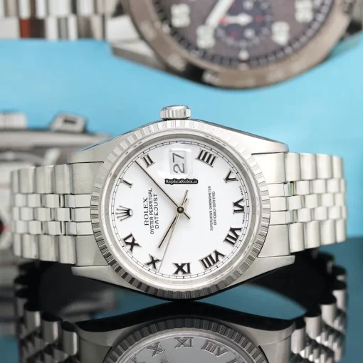 Defect Copy Rolex Datejust 16220 Caliber 3135 Automatic Movement 36x44mm Steel Case Mens/unisex Watch - Image 5