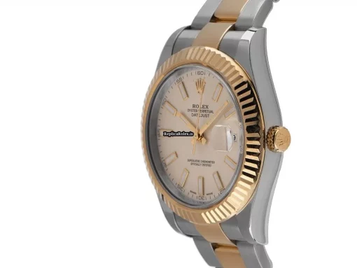 Lovely Fake Rolex Datejust II 116333 Caliber 3136 Automatic Movement 41mm Gold/steel Case Mens/unisex Watch - Image 2