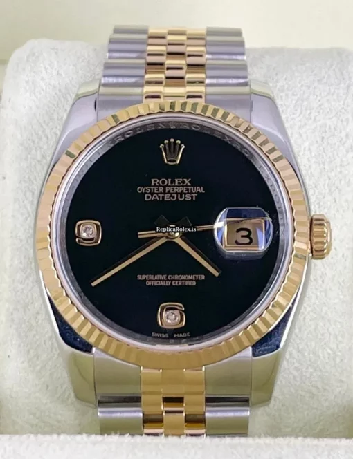 Mind-boggling Fake Rolex Datejust 116233 Caliber 3135 Automatic Movement 36mm Gold/steel Case Mens/unisex Watch - Image 2