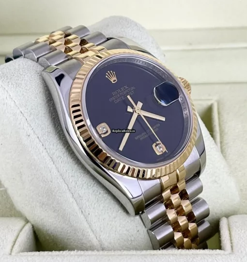 Mind-boggling Fake Rolex Datejust 116233 Caliber 3135 Automatic Movement 36mm Gold/steel Case Mens/unisex Watch - Image 3