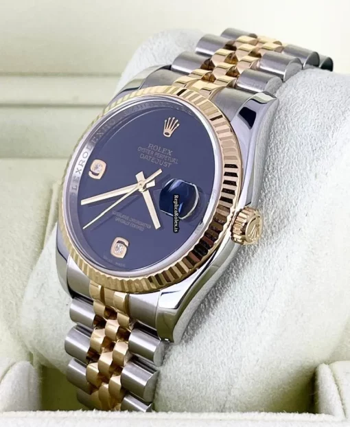 Mind-boggling Fake Rolex Datejust 116233 Caliber 3135 Automatic Movement 36mm Gold/steel Case Mens/unisex Watch - Image 4