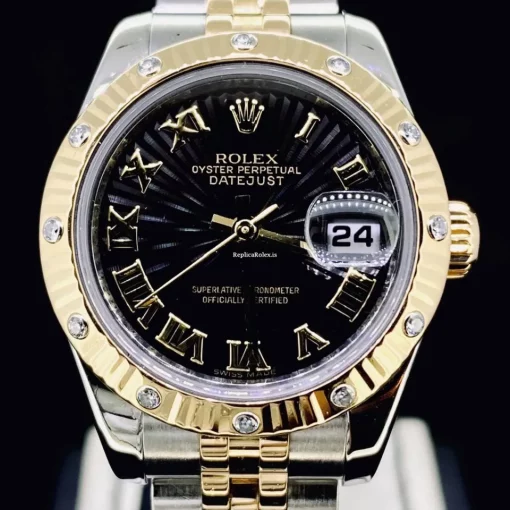 Top Replica Rolex Lady-datejust 179313 Caliber 2235 Automatic Movement 26mm Gold/steel Case Womens Watch