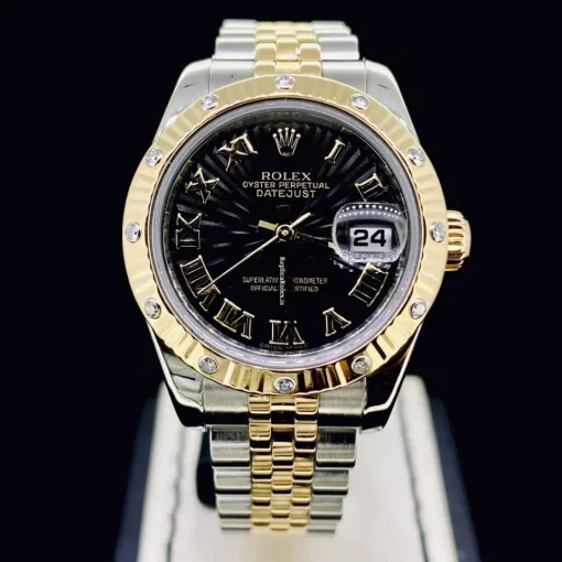 Top Replica Rolex Lady-datejust 179313 Caliber 2235 Automatic Movement 26mm Gold/steel Case Womens Watch - Image 2