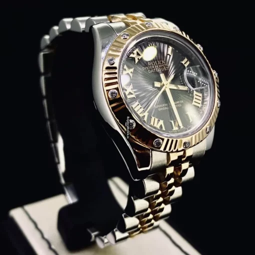 Top Replica Rolex Lady-datejust 179313 Caliber 2235 Automatic Movement 26mm Gold/steel Case Womens Watch - Image 5
