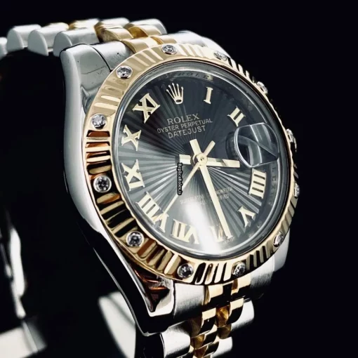 Top Replica Rolex Lady-datejust 179313 Caliber 2235 Automatic Movement 26mm Gold/steel Case Womens Watch - Image 6