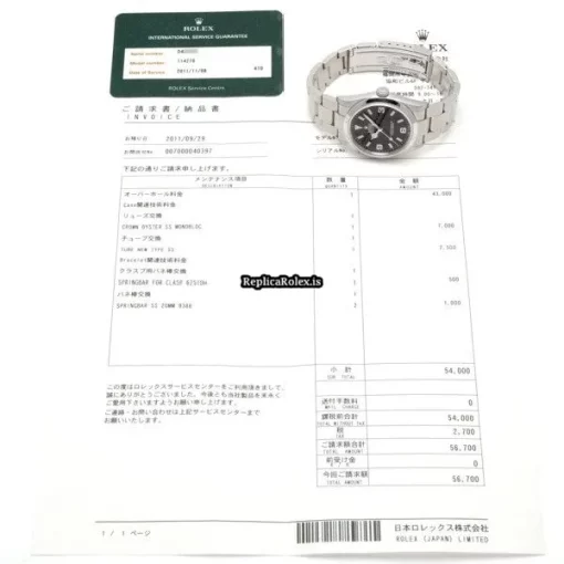Excellent Replica Rolex Explorer 114270 Caliber 3130 Automatic Movement 36mm Steel Case Watch - Image 5