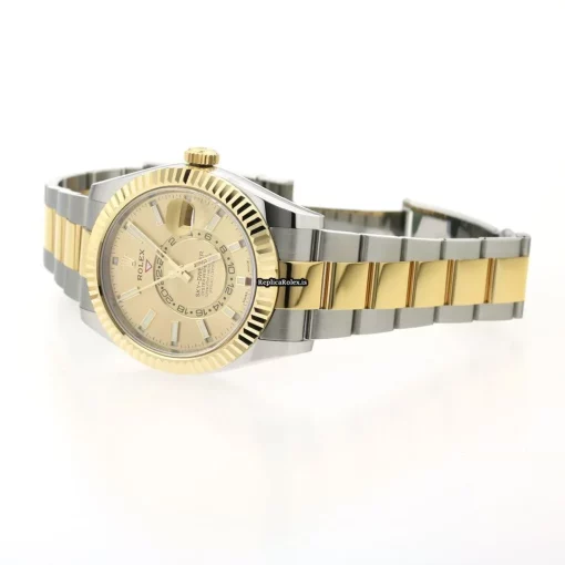 Lovely Knockoff Rolex Sky-dweller 326933 Automatic Movement 42mm Gold/steel Case Watch - Image 5