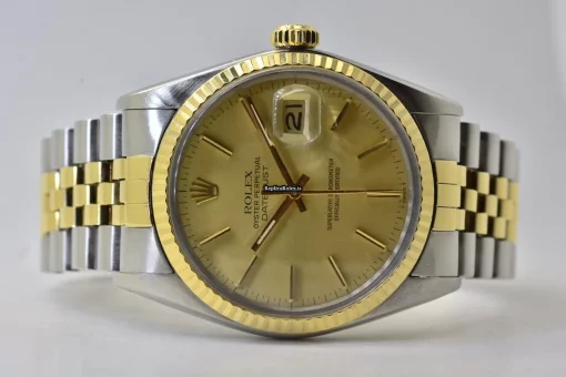 Excellent Replica Rolex Datejust 16013 Automatic Movement 36mm Gold/steel Case Mens/unisex Watch