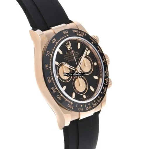 Awesome Replica Rolex Daytona 116515ln Caliber 4130 Automatic Movement 40mm Rose Gold Case Watch - Image 3