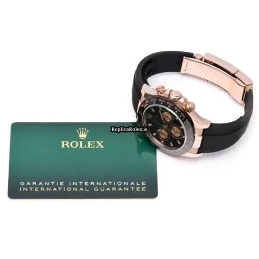 Awesome Replica Rolex Daytona 116515ln Caliber 4130 Automatic Movement 40mm Rose Gold Case Watch - Image 5