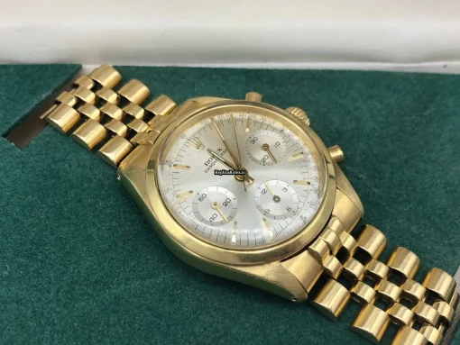 Durable Replica Rolex Chronograph 6238 Manual Winding Movement 37mm Yellow Gold Case Mens/unisex Watch - Image 3
