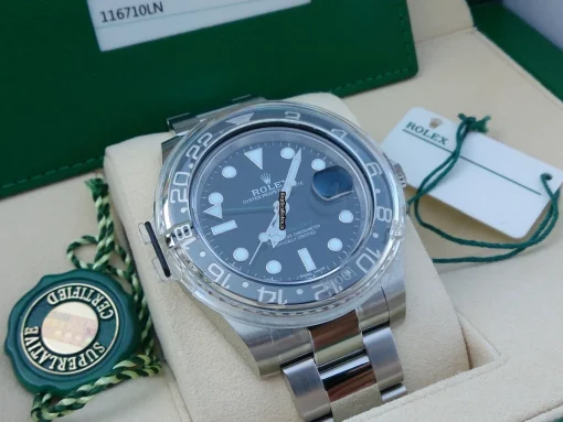 Fantastic Copies Rolex Gmt-master II 116710ln Automatic Movement Steel Case Watch
