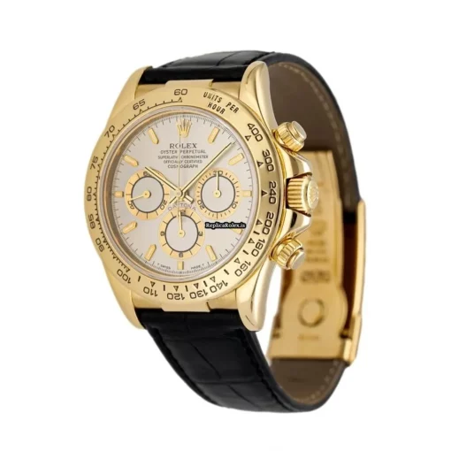 Wonderful Fake Rolex Daytona 16518 Automatic Movement 40mm Yellow Gold Case Mens/unisex Watch - Image 3