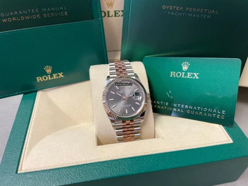 Inexpensive Replica Rolex Datejust 126231-0013 Caliber 3235 Automatic Movement 36mm Gold/steel Case Mens/unisex Watch - Image 14