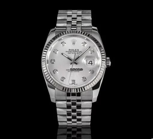 High Quality Imitation Rolex Datejust 116234 Caliber 3135 Automatic Movement 36mm White Gold Case Mens/unisex Watch - Image 2