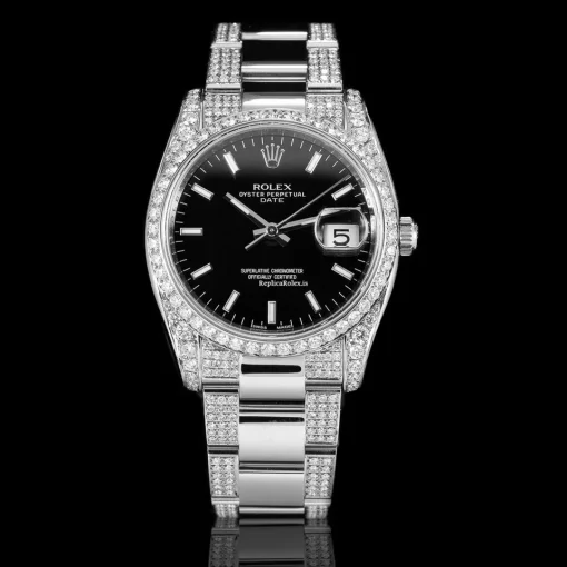Remarkable Replica Rolex Oyster Perpetual Date 115200 Caliber 3135 Automatic Movement 34mm Steel Case Mens/unisex Watch