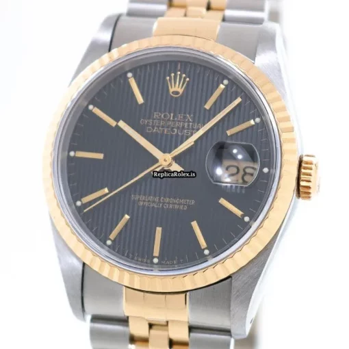 Swiss Replica Rolex Datejust 16233 Automatic Movement 36mm Gold/steel Case Mens/unisex Watch