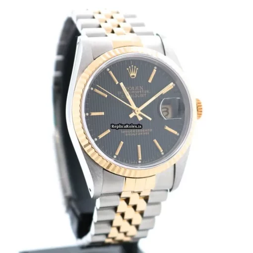 Swiss Replica Rolex Datejust 16233 Automatic Movement 36mm Gold/steel Case Mens/unisex Watch - Image 8