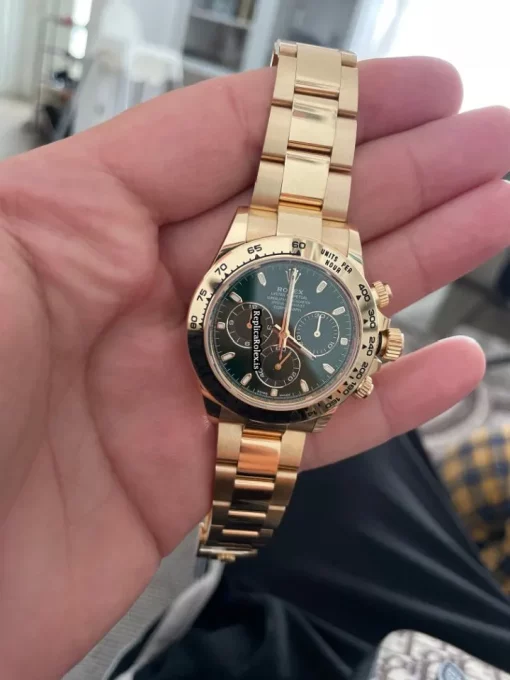 Incredible Replica Rolex Daytona 116508 Caliber 4130 Automatic Movement 40mm Yellow Gold Case Mens/unisex Watch - Image 4