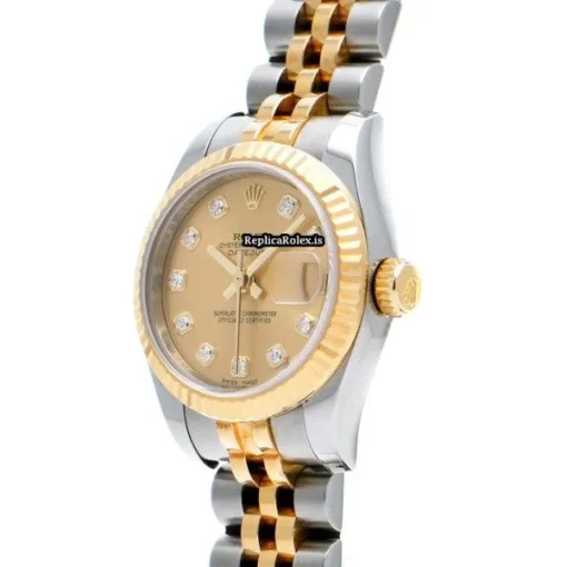 Nice Replica Rolex Lady-datejust 179173g Automatic Movement 26mm Steel Case Womens Watch - Image 2