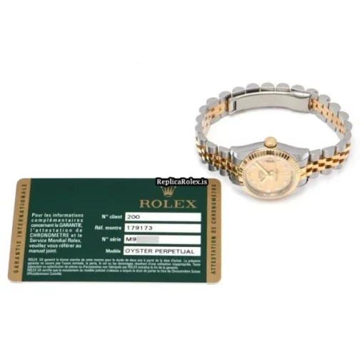 Nice Replica Rolex Lady-datejust 179173g Automatic Movement 26mm Steel Case Womens Watch - Image 5