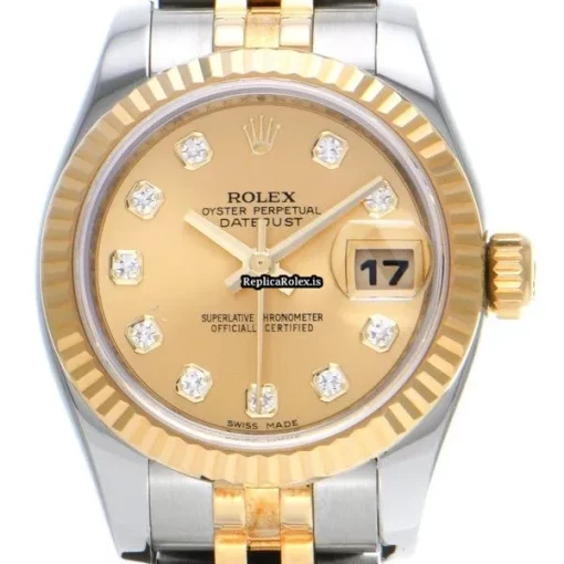 Nice Replica Rolex Lady-datejust 179173g Automatic Movement 26mm Steel Case Womens Watch - Image 6