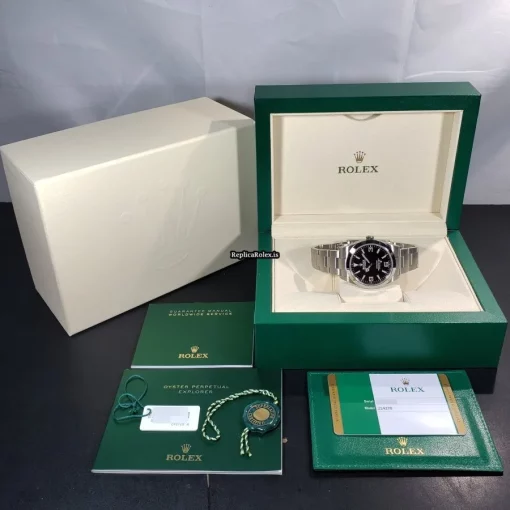 Incredible Replica Rolex Explorer 214270 Caliber 3132 Automatic Movement 39mm Steel Case Mens/unisex Watch - Image 7
