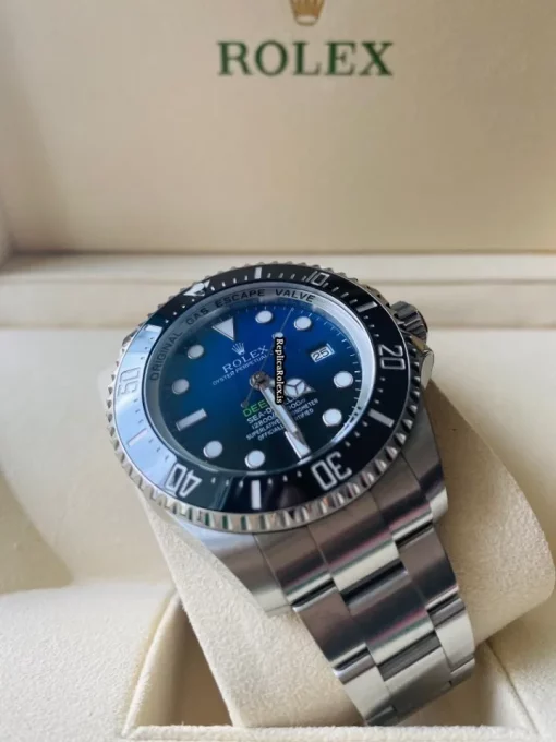 Pleasing Replicas Rolex Sea-dweller Deepsea 116660 Caliber 3135 Automatic Movement 44mm Steel Case Mens/unisex Watch - Image 8