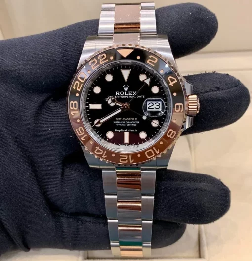 Offering Copies Rolex Gmt-master II 126711chnr Caliber 3285 Automatic Movement 40mm Gold/steel Case Mens/unisex Watch