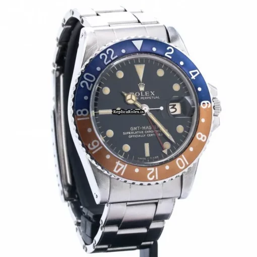 Neat Replica Rolex Gmt-master 1675 Caliber 1570 Automatic Movement 40mm Steel Case Mens/unisex Watch - Image 8
