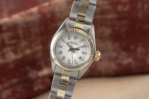 Reliable Replica Rolex Oyster Perpetual 26 6719 Caliber 2030 Automatic Movement 26mm Gold/steel Case Womens Watch