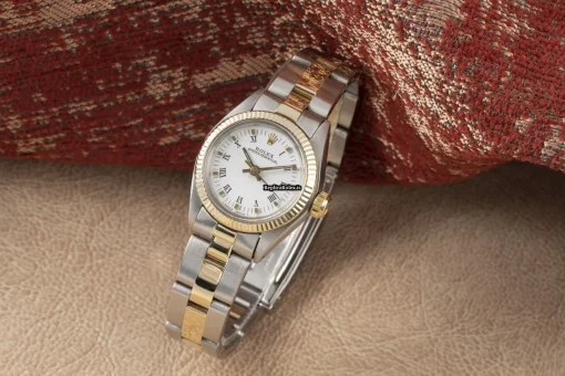 Reliable Replica Rolex Oyster Perpetual 26 6719 Caliber 2030 Automatic Movement 26mm Gold/steel Case Womens Watch - Image 2