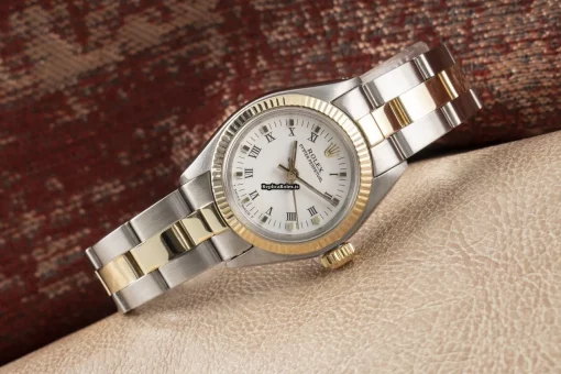 Reliable Replica Rolex Oyster Perpetual 26 6719 Caliber 2030 Automatic Movement 26mm Gold/steel Case Womens Watch - Image 3