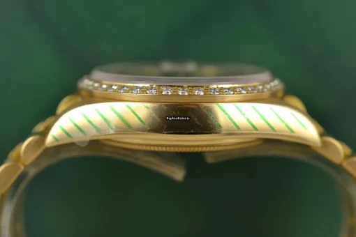 Neat Replica Rolex Day-date 18048 Automatic Movement 36mm Yellow Gold Case Mens/unisex Watch - Image 6