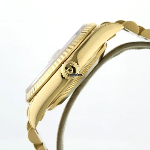 Lovely Fake Rolex Day-date 18338 Automatic Movement 36mm Yellow Gold Case Watch - Image 5