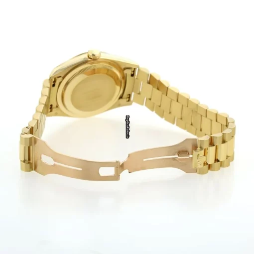 Lovely Fake Rolex Day-date 18338 Automatic Movement 36mm Yellow Gold Case Watch - Image 8