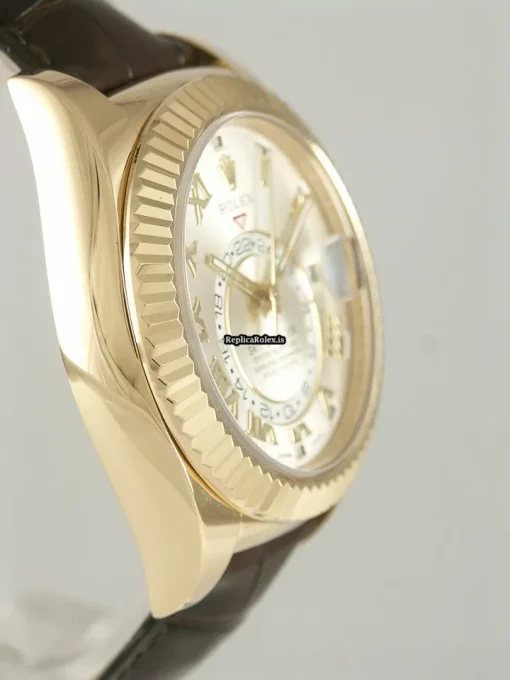 Superior Clone Rolex Sky-dweller 326138 Automatic Movement 42mm Yellow Gold Case Mens/unisex Watch - Image 7