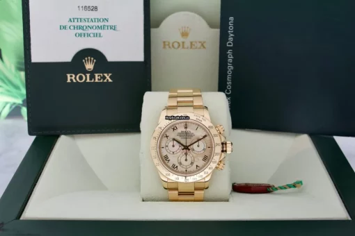 Great Replica Rolex Daytona 116528 Caliber 4130 Automatic Movement 40mm Yellow Gold Case Mens/unisex Watch - Image 2