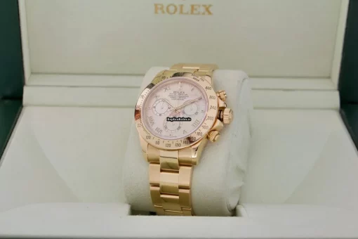 Great Replica Rolex Daytona 116528 Caliber 4130 Automatic Movement 40mm Yellow Gold Case Mens/unisex Watch - Image 8