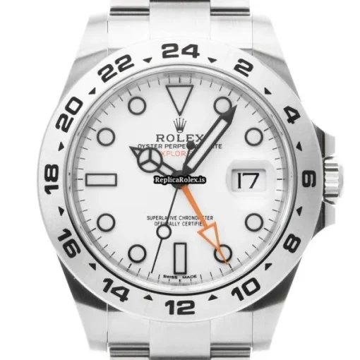 Distinctive Copy Rolex Explorer II 216570 Caliber 3187 Automatic Movement 42mm Steel Case Watch - Image 6