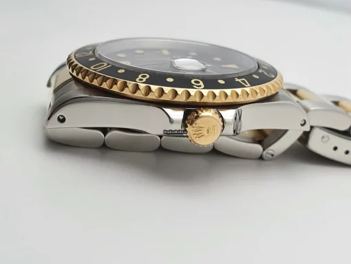 Inexpensive Replica Rolex Gmt-master II 16713 Caliber 3185 Automatic Movement 40mm Gold/steel Case Mens/unisex Watch - Image 8