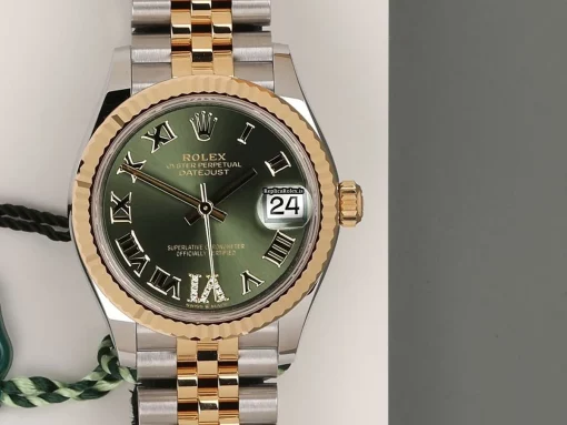 Wholesale Replica Rolex Datejust 278273 Automatic Movement 31mm Gold/steel Case Watch - Image 5