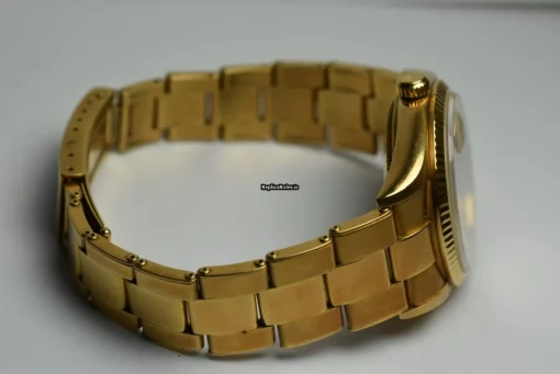 Marvellous Replica Rolex Oyster Perpetual Date 15238 Caliber 3135 Automatic Movement 34mm Yellow Gold Case Mens/unisex Watch - Image 6