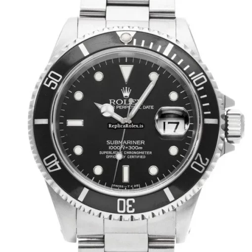 Cheap Replica Rolex Submariner Date 16610 Caliber 3135 Automatic Movement 40mm Steel Case Watch - Image 6