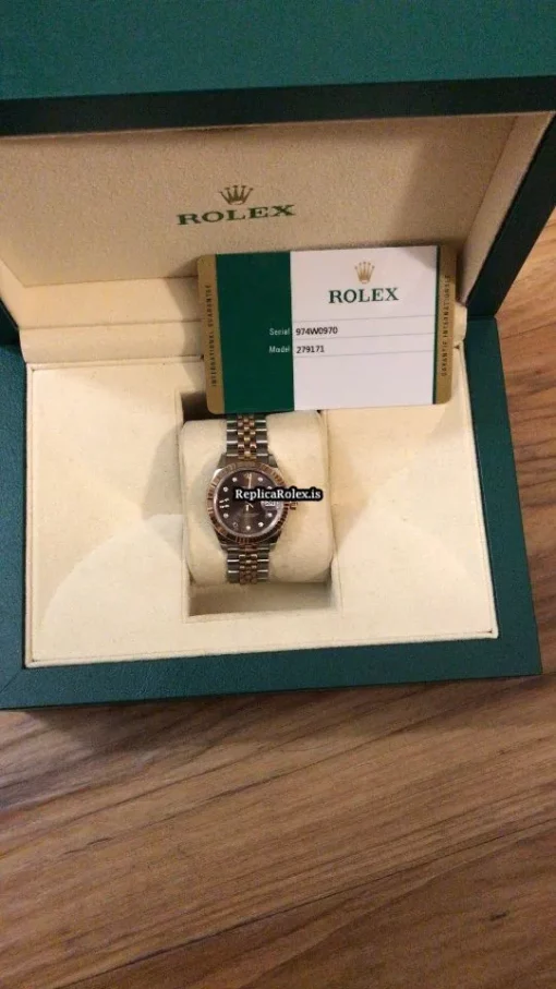 Beautiful Replica Rolex Lady-datejust 279171 Manual Winding Movement 28mm Womens Watch - Image 2